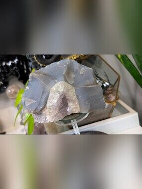 Amethyst & Blue Agate Crystal Cluster